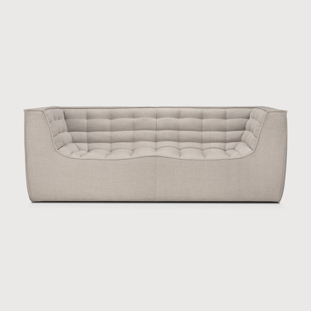 N701 2 sæta m örmum beige