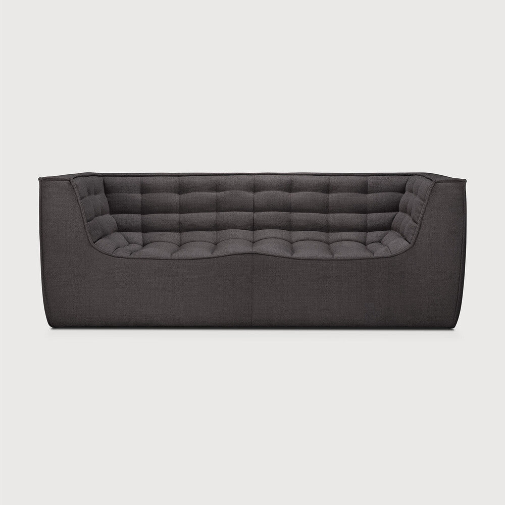 N701 2 sæta m örmum dark grey