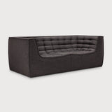 N701 2 sæta m örmum dark grey