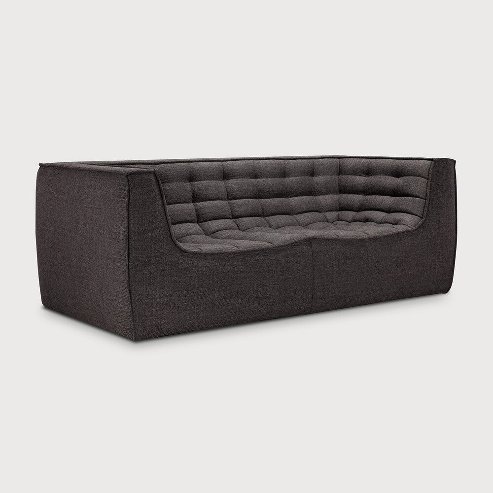 N701 2 sæta m örmum dark grey