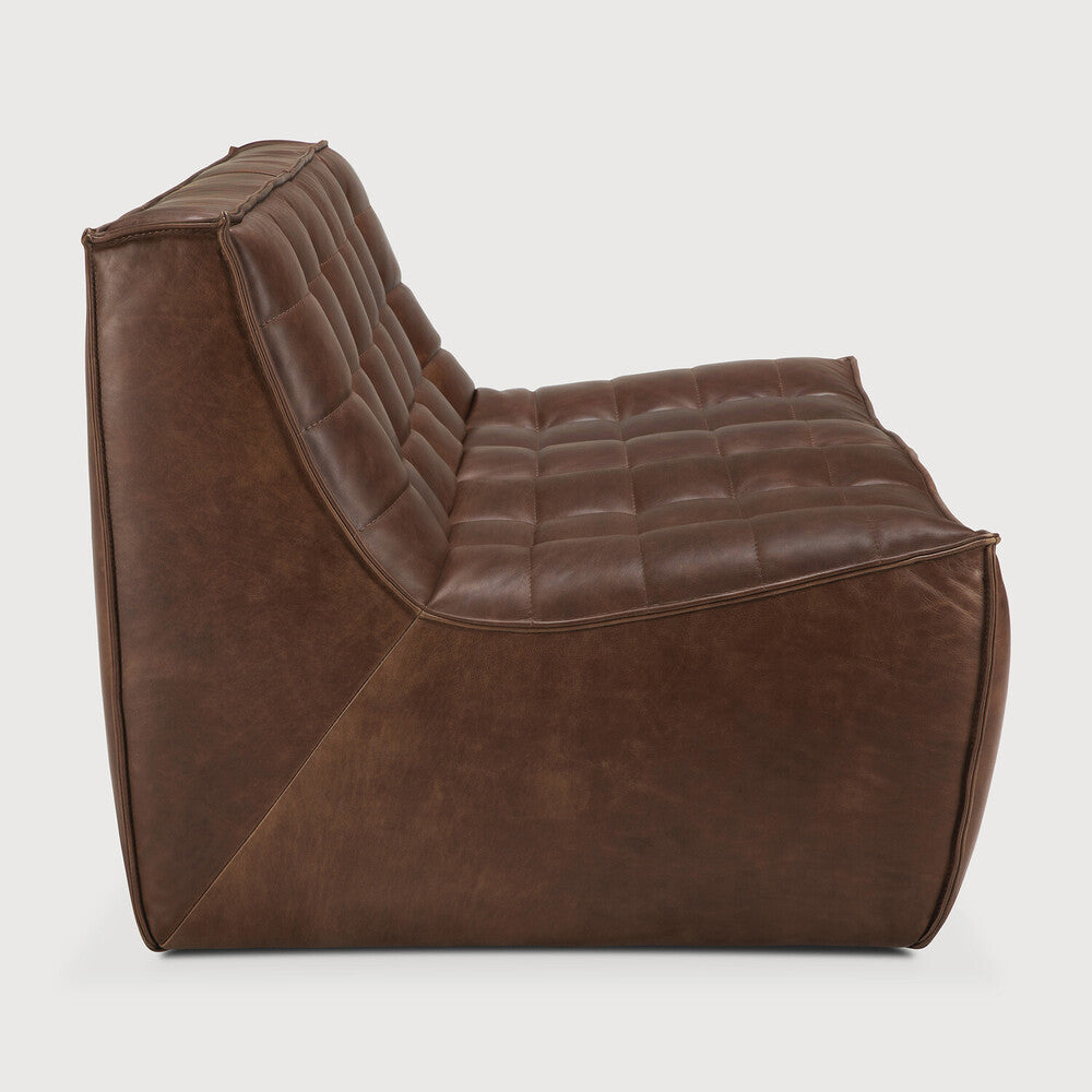 N701 sófi 2 sæta - chestnut leður