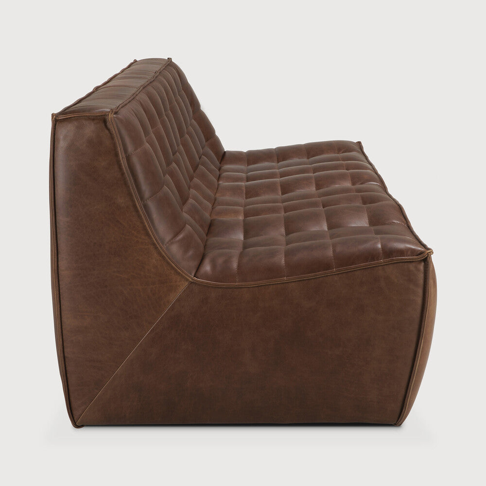 N701 sófi 3 sæta - chestnut leður