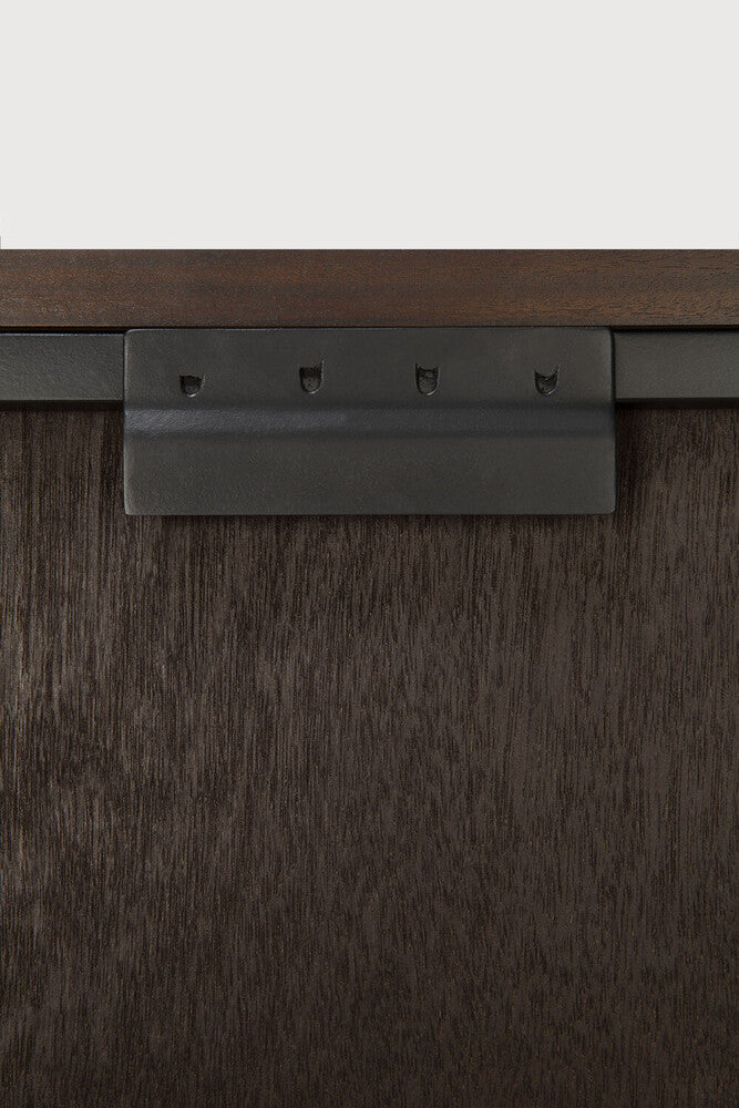 Bricks veggmynd 100x100cm dark brown