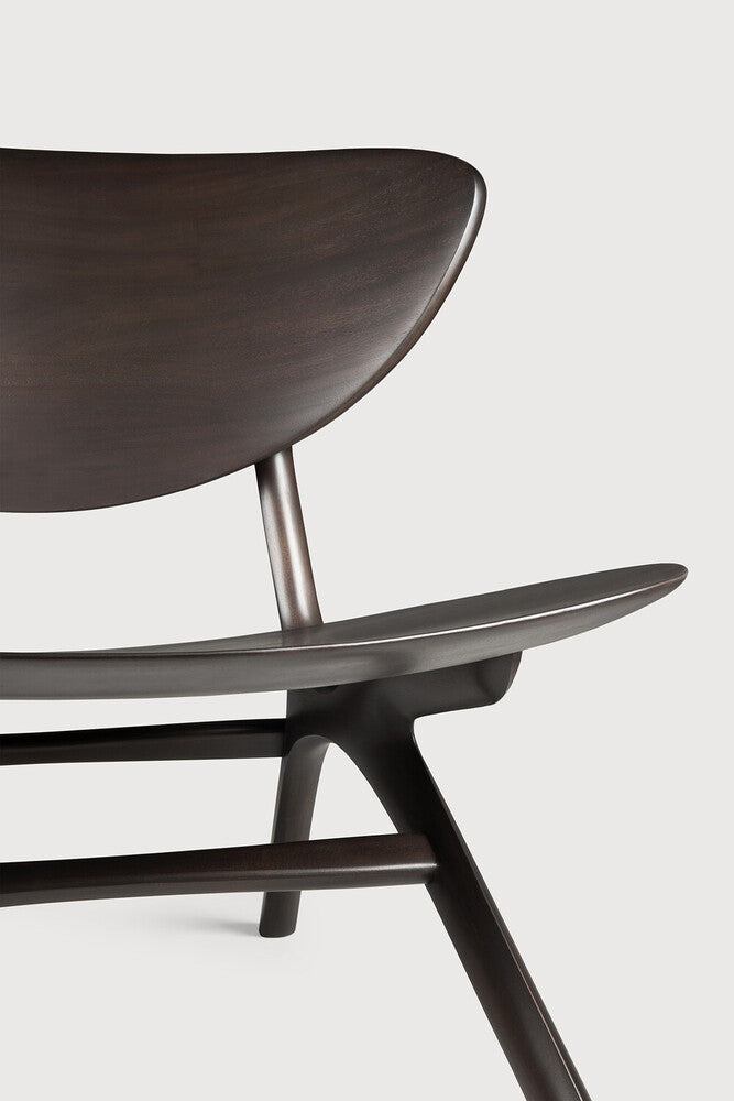Eye lounge chair mahony dark brown