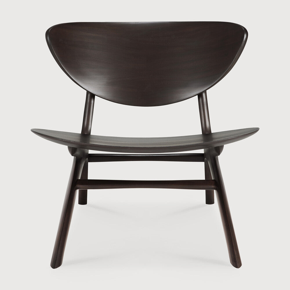 Eye lounge chair mahony dark brown