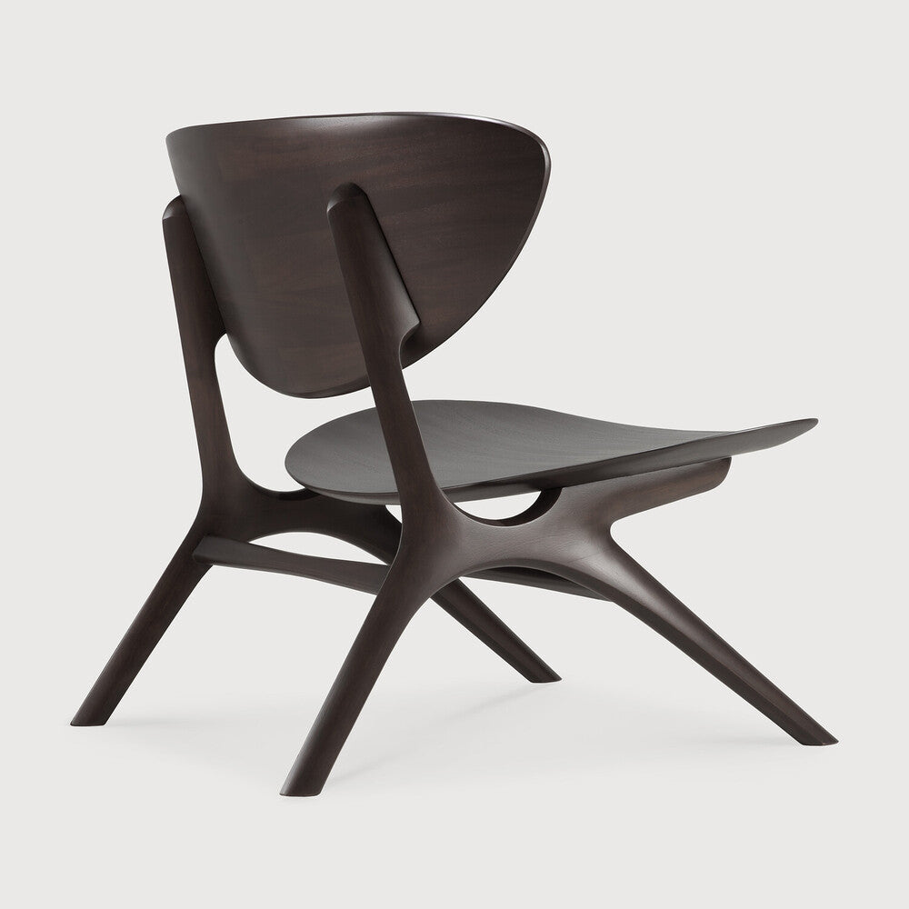 Eye lounge chair mahony dark brown