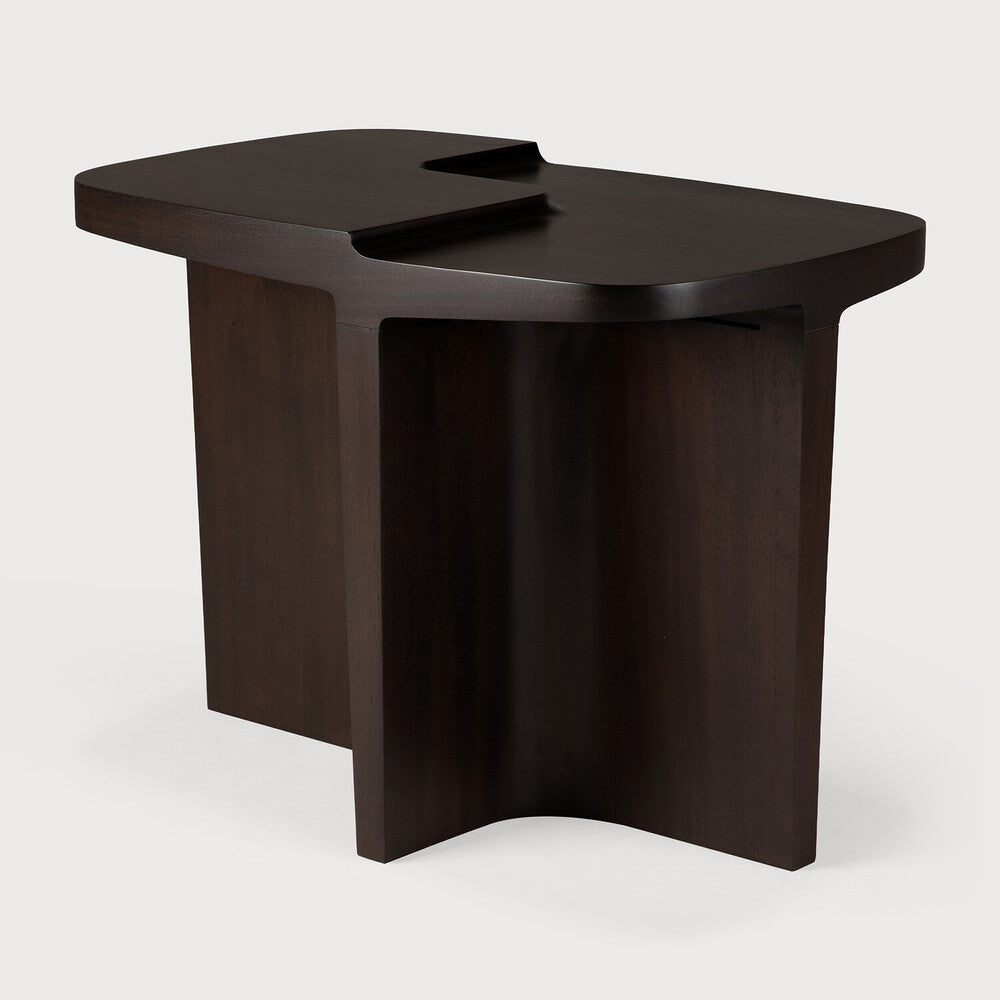 Brutalist hliðarborð mahogany rose brown