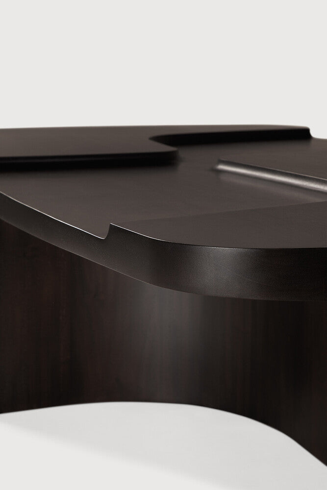 Brutalist sófaborð mahogany rose brown