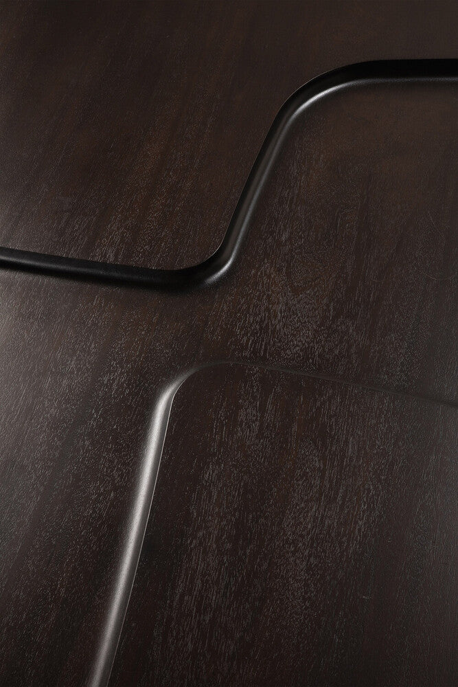 Brutalist sófaborð mahogany rose brown