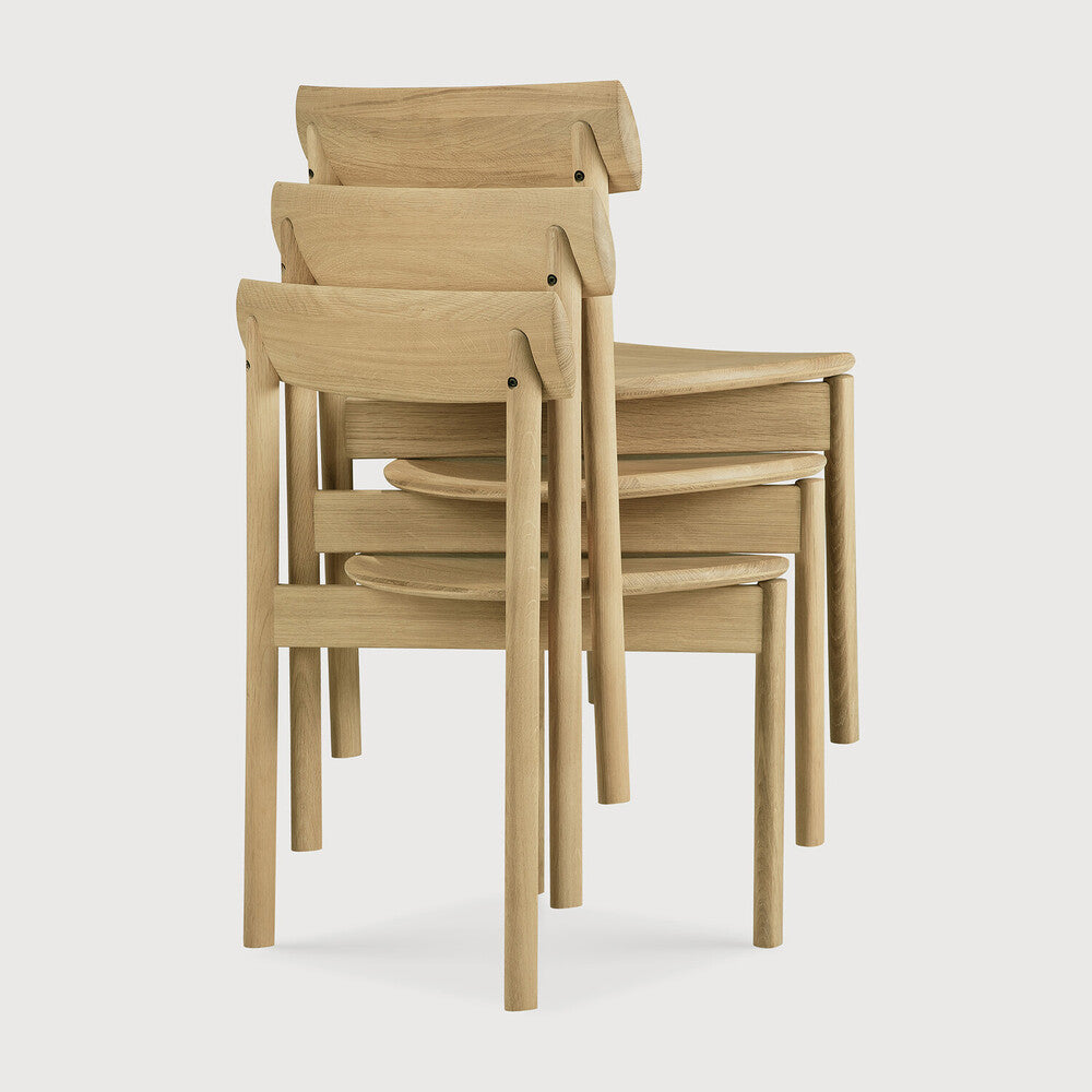 Risu oak borðstofustóll
