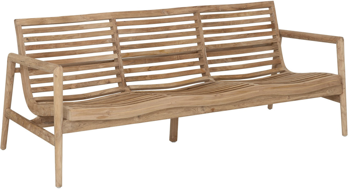 Ray úti bekkur 3 sæta teak