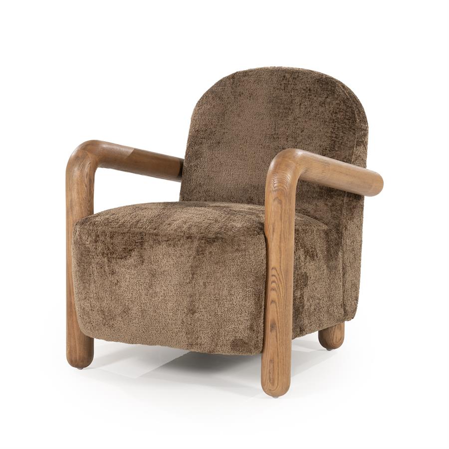 Retrova hægindastóll brown