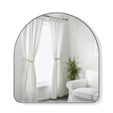 Hubba arched spegill titanium 87x92cm