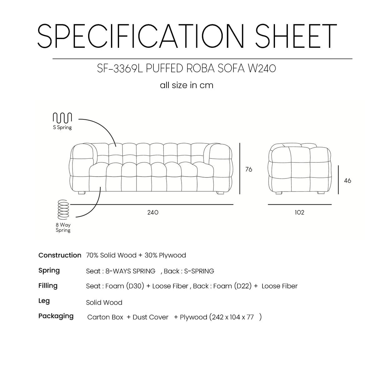 Roba sófi Velore Khaki
