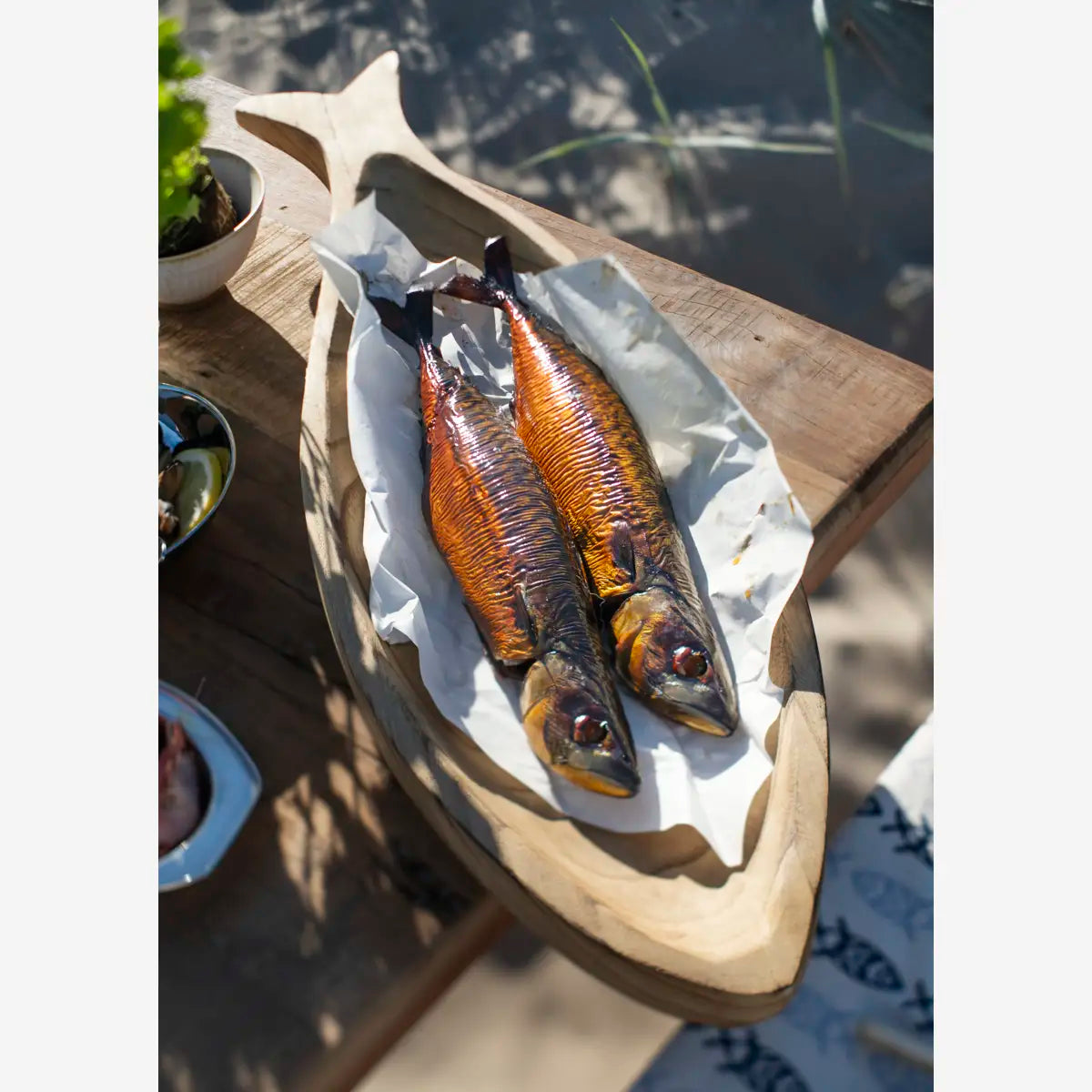 Wooden fish tray