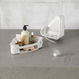 FLEX ADHESIVE CORNER BIN WHITE