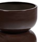 Toval blómapottur gloss purple/brown