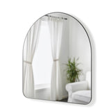 Hubba arched spegill titanium 87x92cm