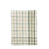 Checked viskastykki green/yellow