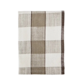 Checked viskastykki taupe