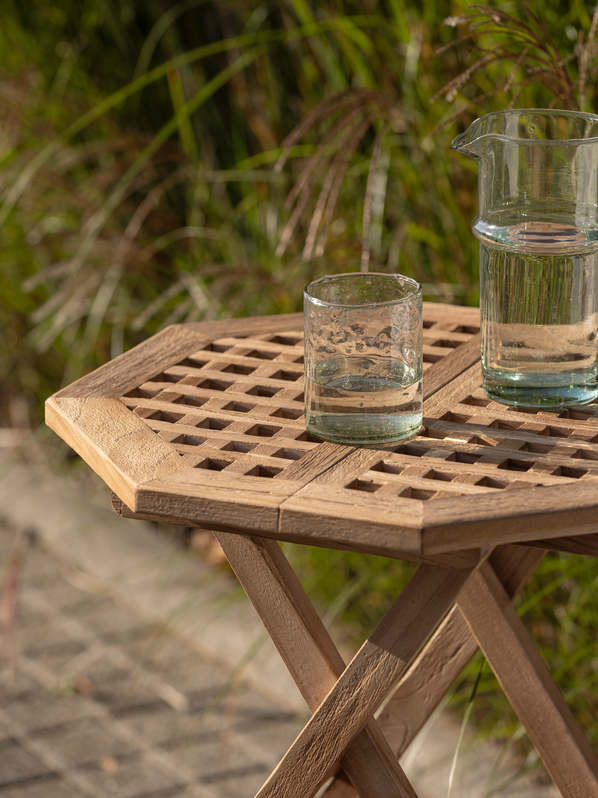 Owen úti borð 50x50 teak