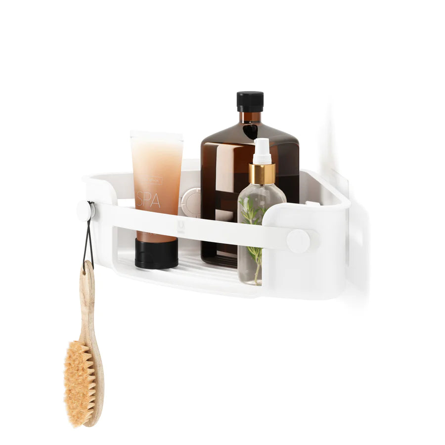 FLEX ADHESIVE CORNER BIN WHITE