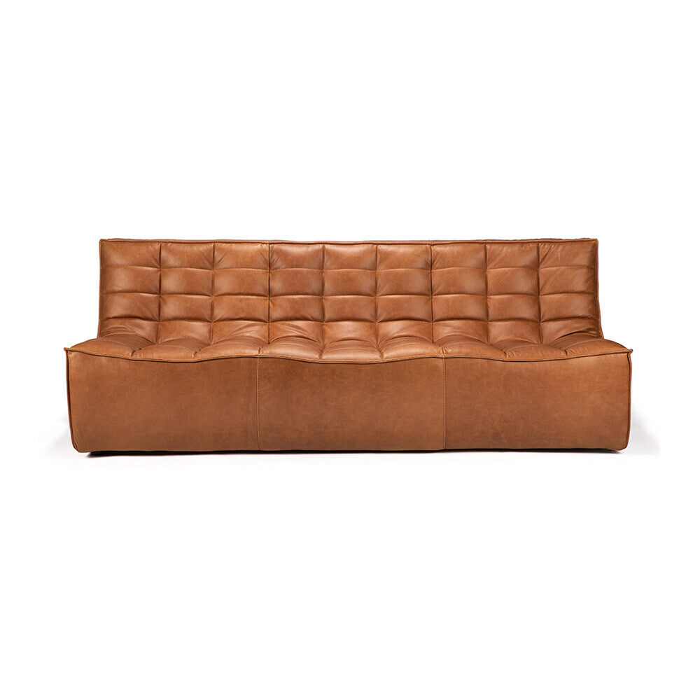 
            N701 sofa - 3 sæta - old saddle leður