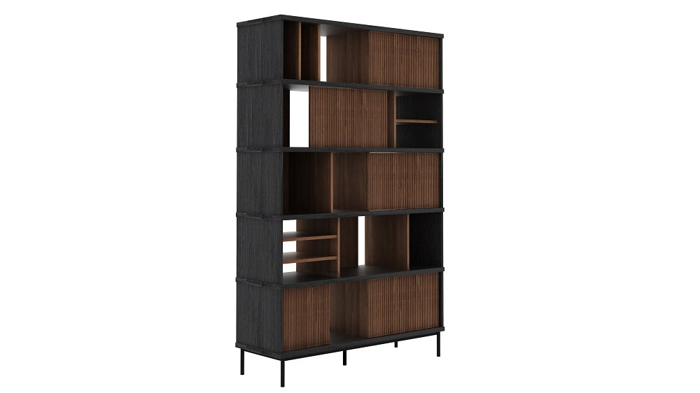 
            Teak Oscar rack - 5 sliding doors