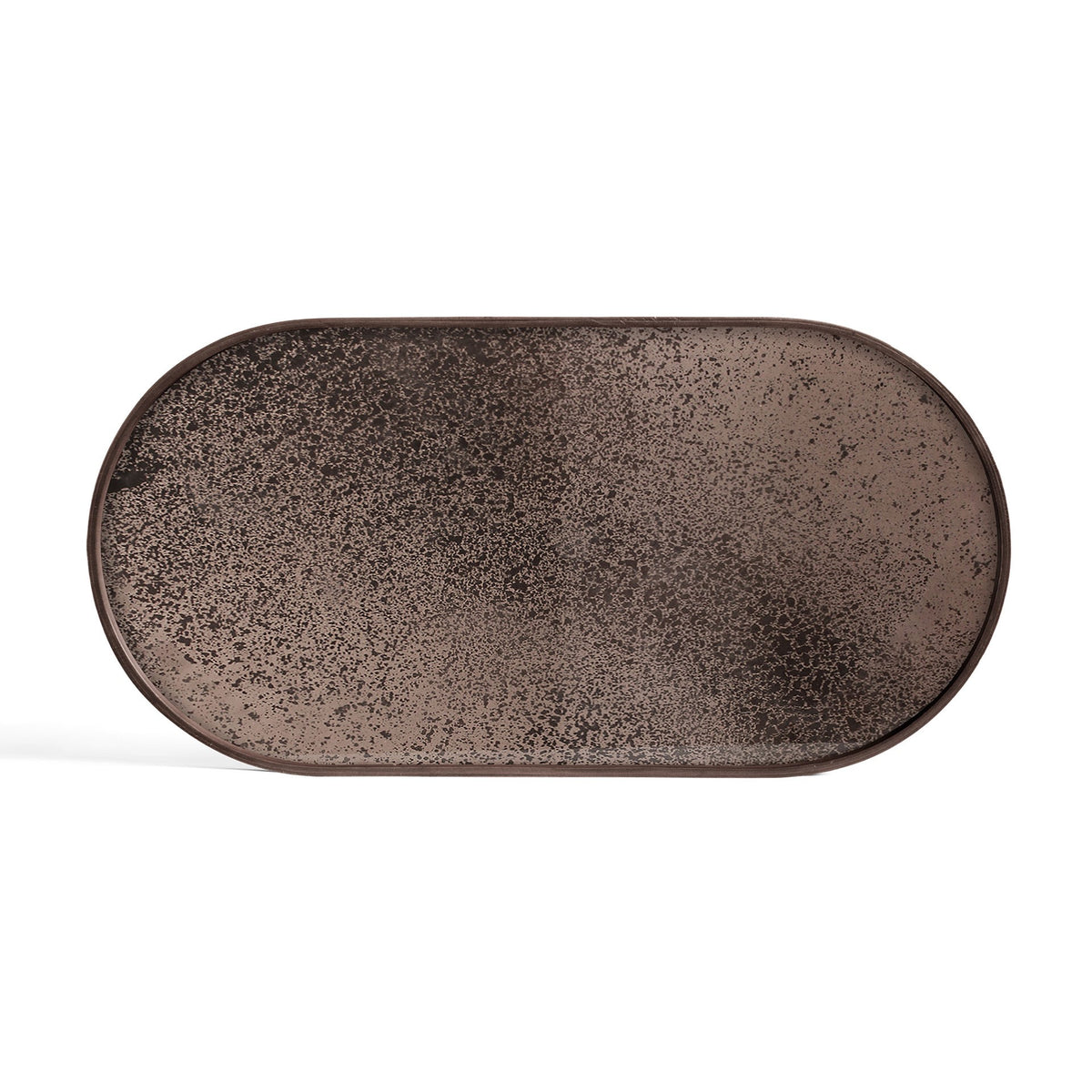 
            Bronze mirror tray - oblong - M