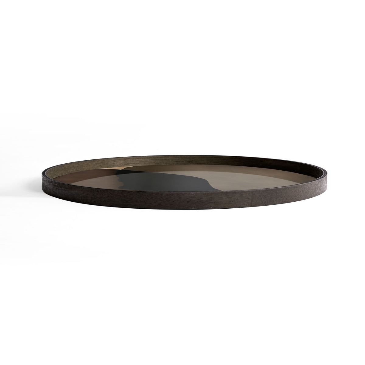 
            Graphite combined dots glass tray -L