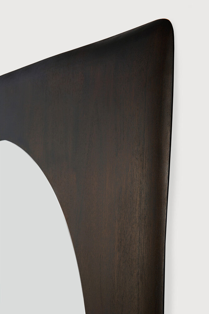 
      PI wall mirror - varnished mahogany frame - dark b