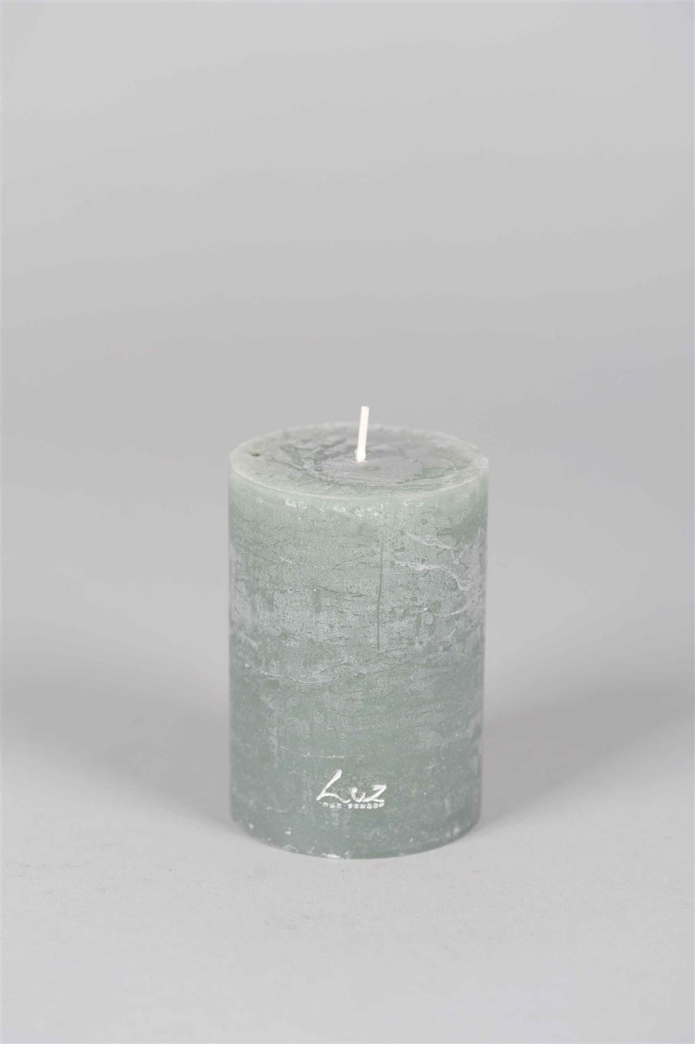 
            Ø7xH10cm - rustic candle sence