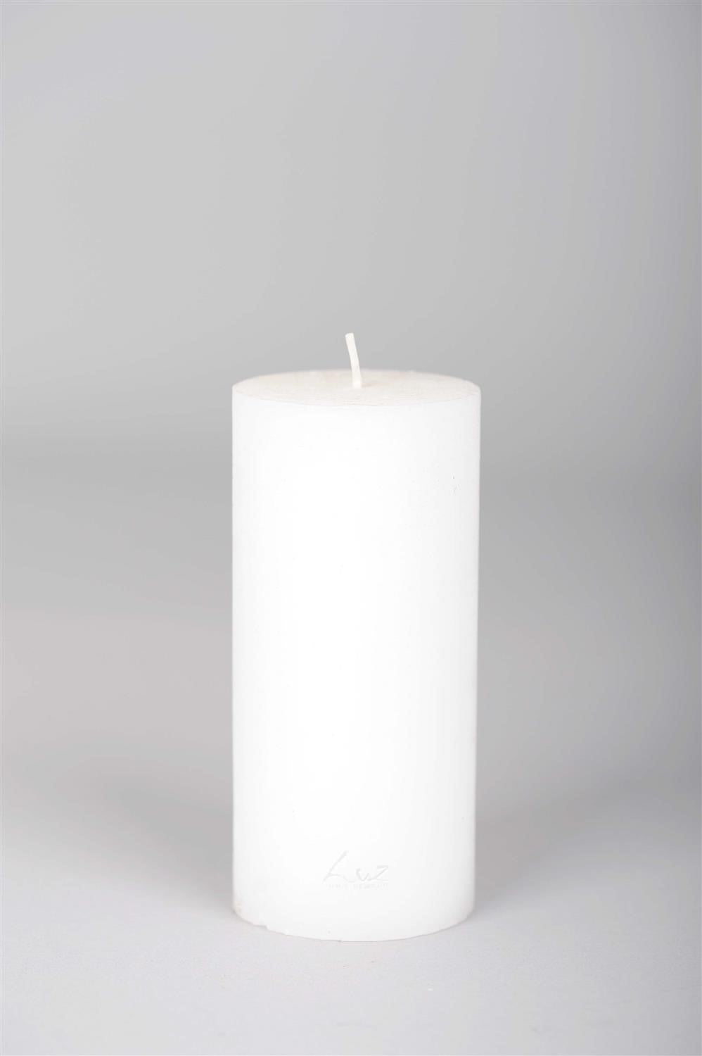 
            Ø10xH13cm - rustic candle white