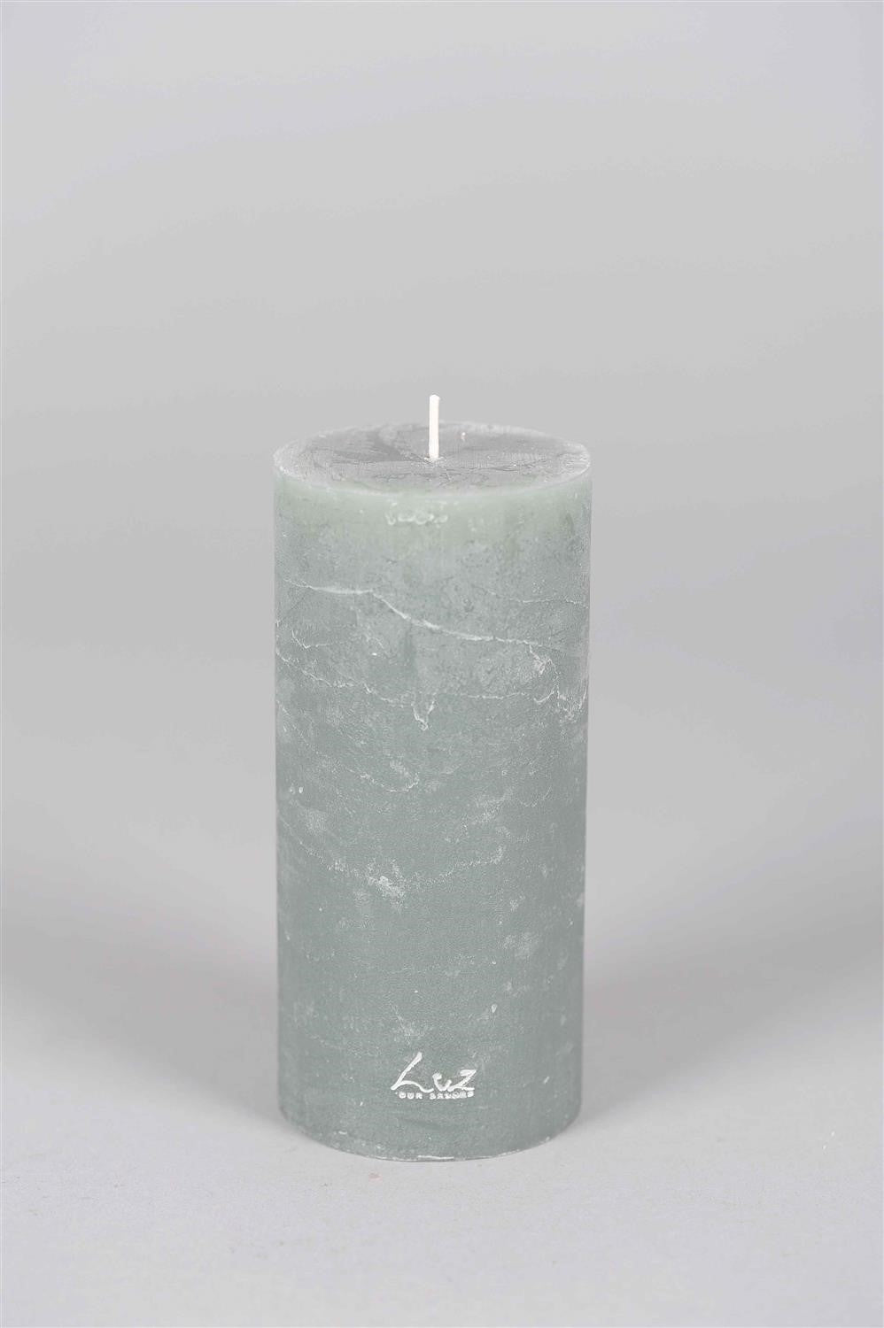 
            Ø7xH15cm - rustic candle sence