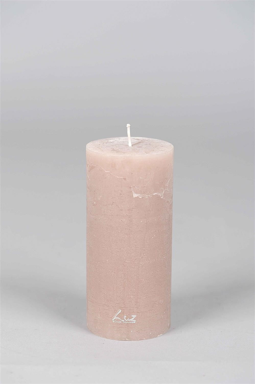 
            Ø7xH15cm - rustic candle portobello
