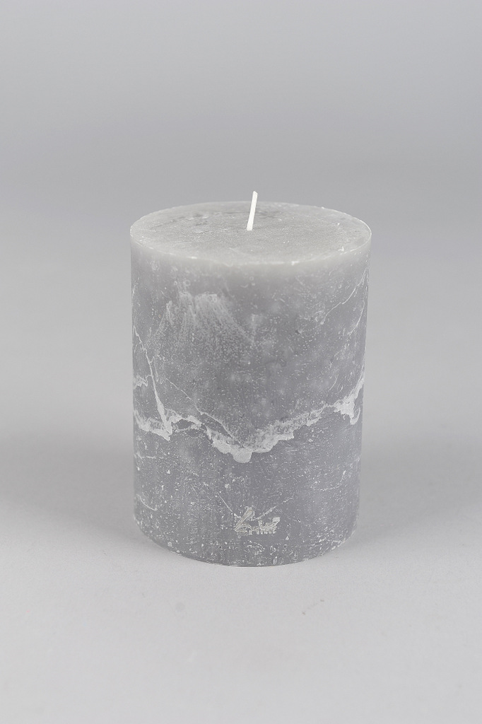 
      Ø10xH13cm - rustic candle grey