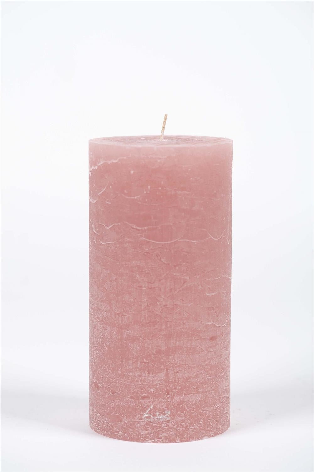 
            Ø10xH20cm - rustic candle pink