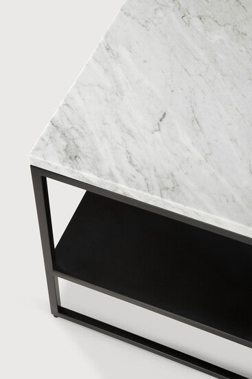 
            Stone side table White Carrara- marble 60/53/45