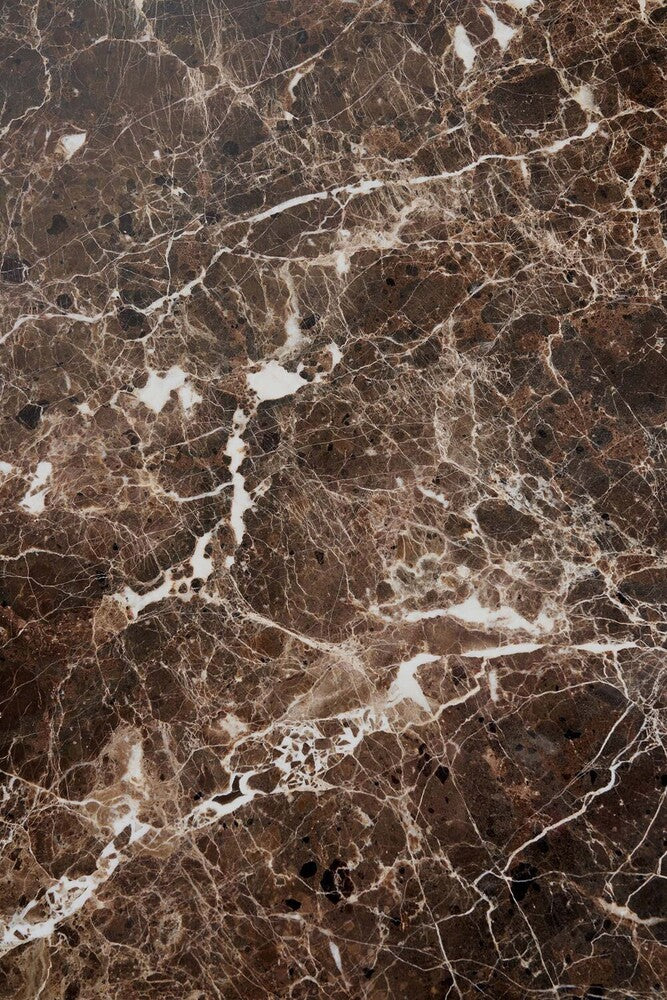 
            Stone side table - marble - Dark Emperador 60/53/4