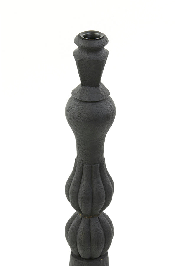 
            Candle holder Ø11x52 cm TAVOLA wood matt black