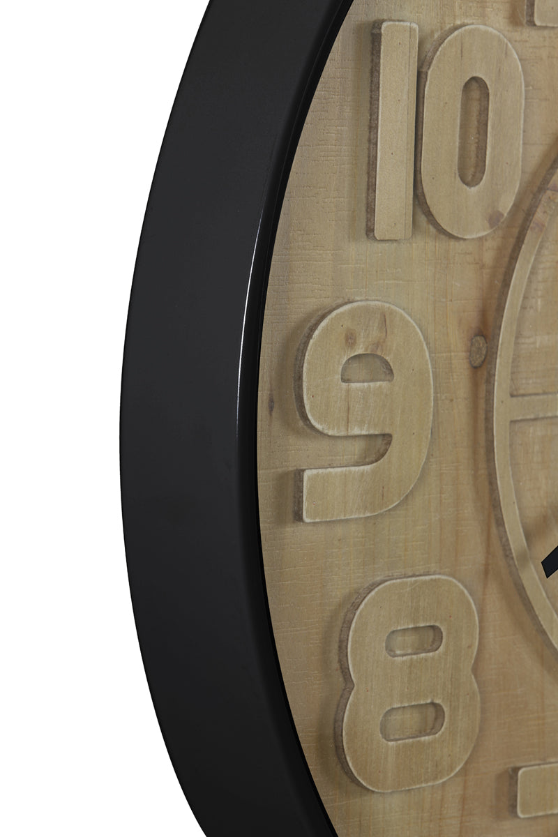 
            Clock 60x6 LOGAN wood brown+black