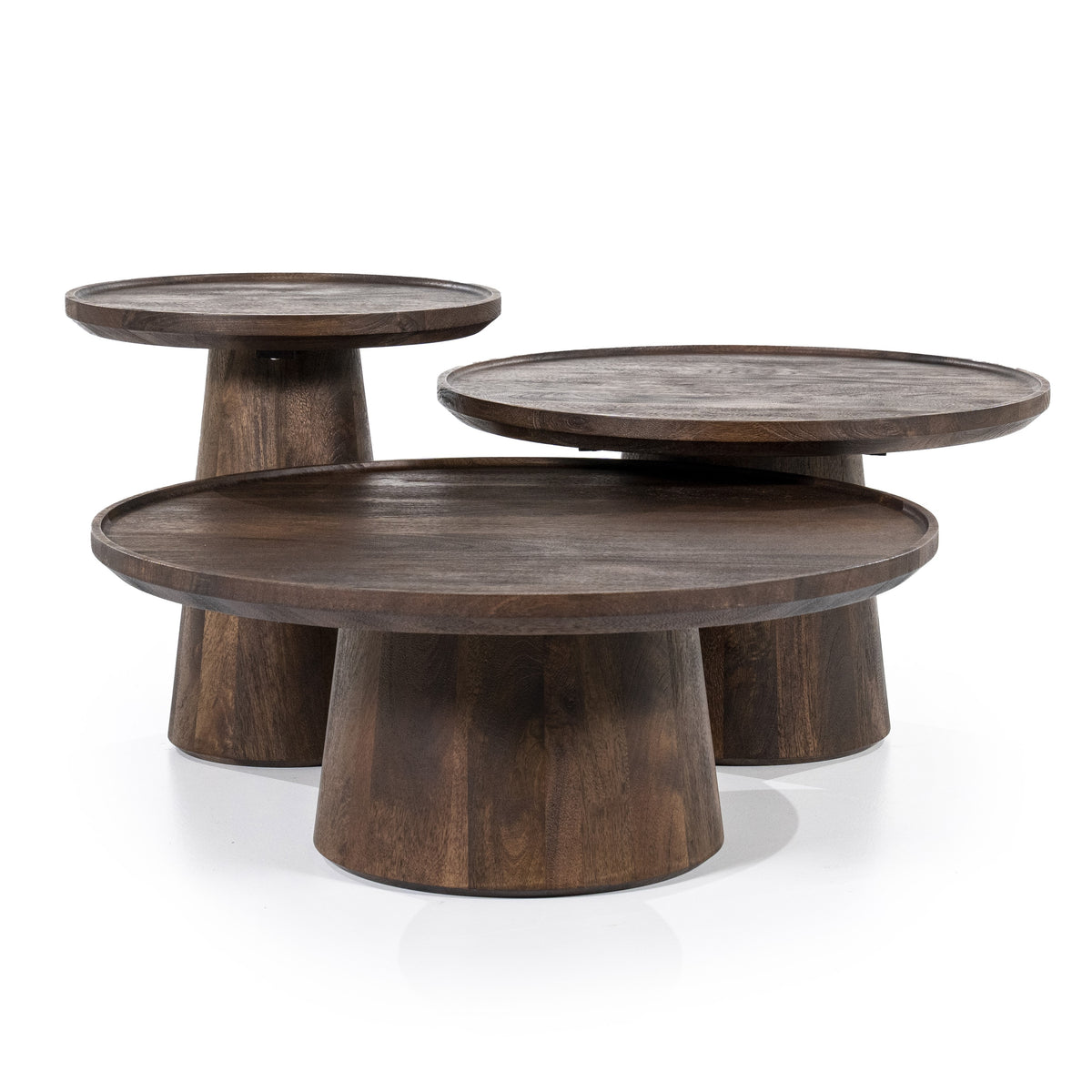 
            Side table Ron 46x49 - brown