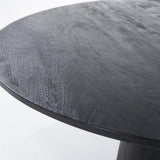 Aron borðstofu-borð kringlótt 130x76 - svart
