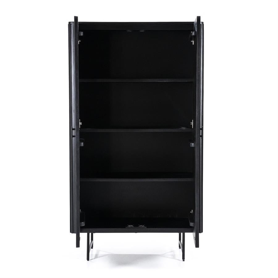 
            Remi Cabinet 2drs - black