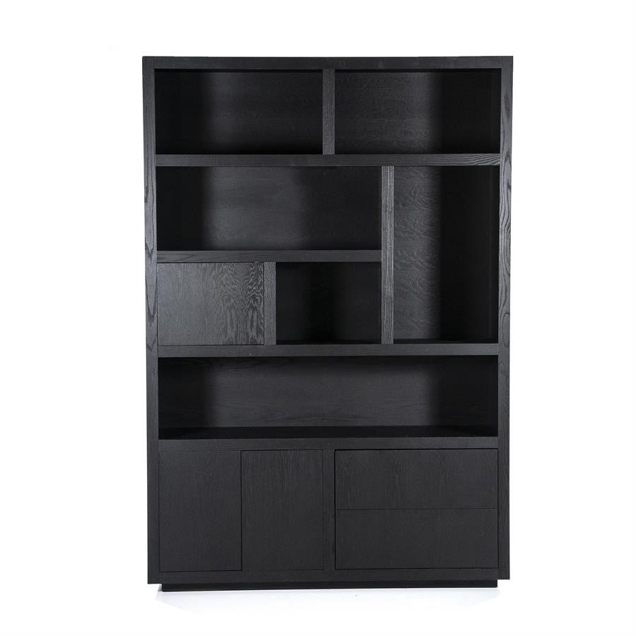 Helsinki Cabinet 150x220cm 3drs 2 dr blac