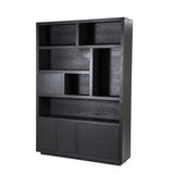 Helsinki Cabinet 150x220cm 3drs 2 dr blac