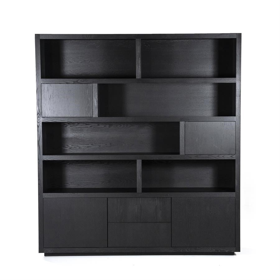 Helsinki Cabinet 200x220cm 4drs 2 dr blac