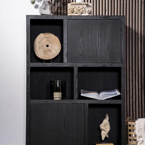 Helsinki Cabinet 120x170cm 2drs black