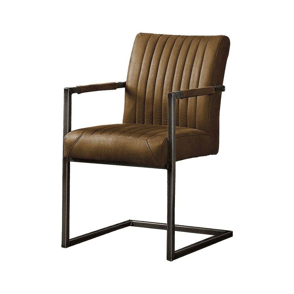 Ferro armchair - fabric light brown