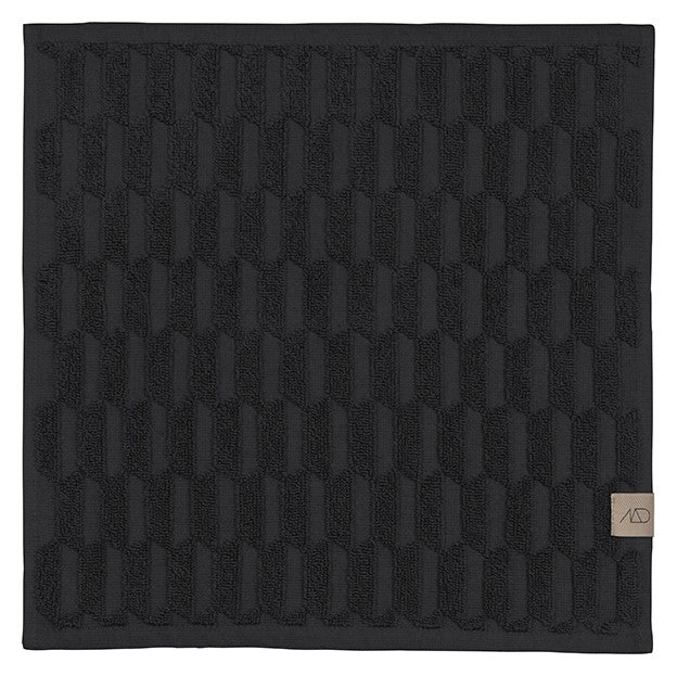 
            GEO Guest towel 35 x 55 cm, Black, 2-pack